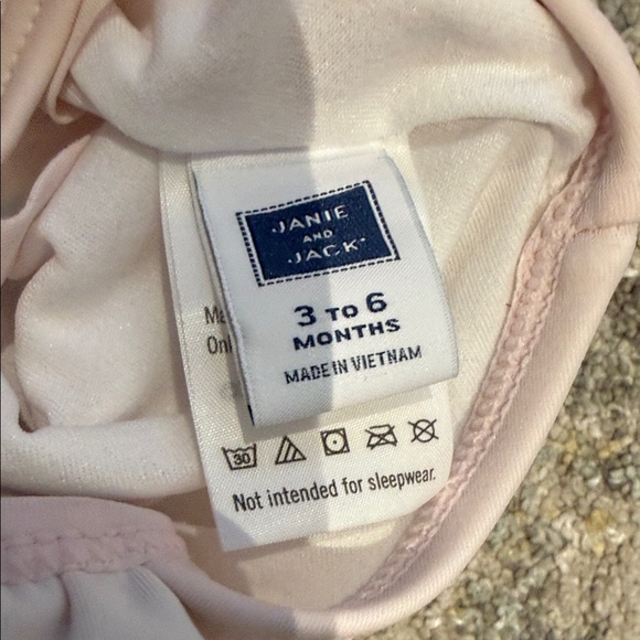 Janie and Jack Pink Pineapple Print One Piece - Picture 3 of 3